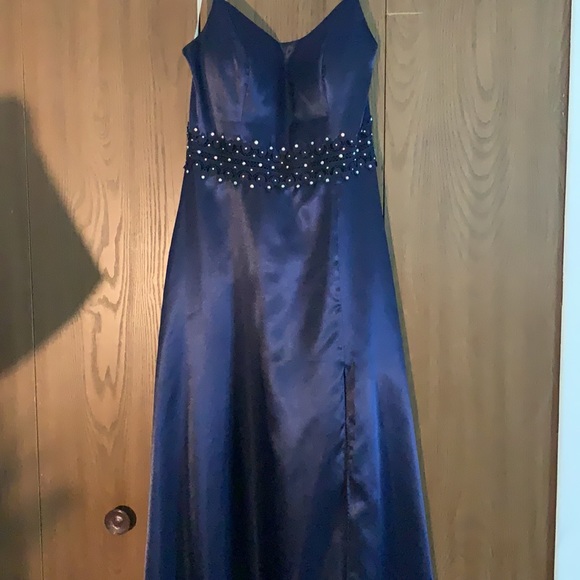 Navy Prom Dress - Picture 2 of 3